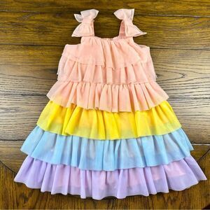 Janie and Jack Juno Rainbow Ruffle Dress